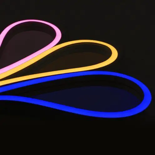 1 meter Neon Led Flex midi recht - losse strip enkele kleur