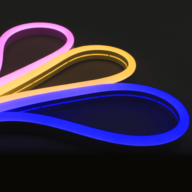 10 meter Neon Led Flex midi rond - losse strip enkele kleur