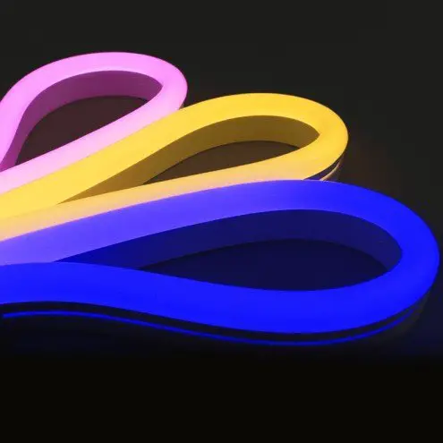 5 meter Neon Led Flex maxi rond - losse strip enkele kleur