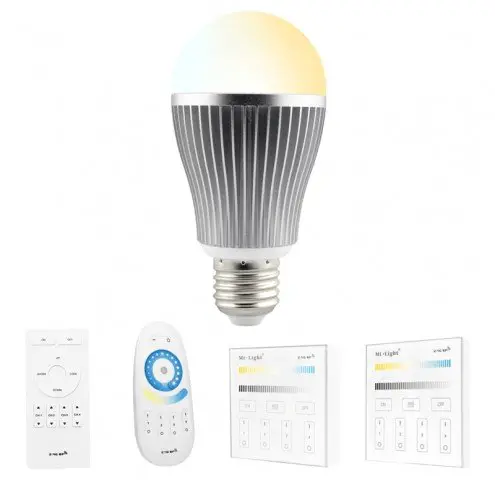 Dual White LED lamp set met afstandsbediening 9W E27