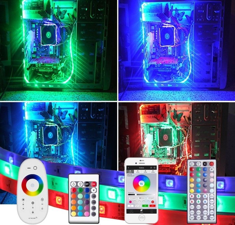 PC led strip set 5 meter RGB Basic kopen? Bestel via 123LEDStrips!