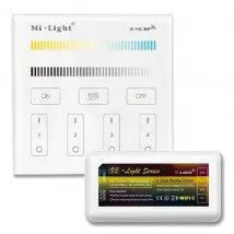 Dual White 4-zone Touch Panel op batterij met controller