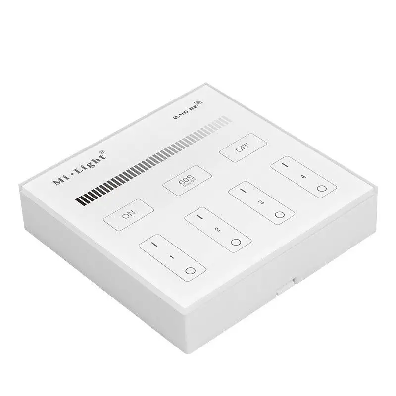 touch panel dimmer in zwart of wit 12