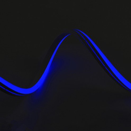 1 meter blauw neon flex led midi rond losse strip CL1550498900 CL1550499376 CL1571729207