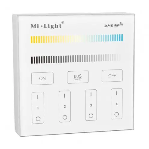 Milight 4-zone Dual White afstandsbediening paneel touch stroom