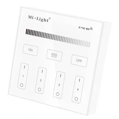 Milight 4-zone een kleur afstandsbediening paneel touch op batterij