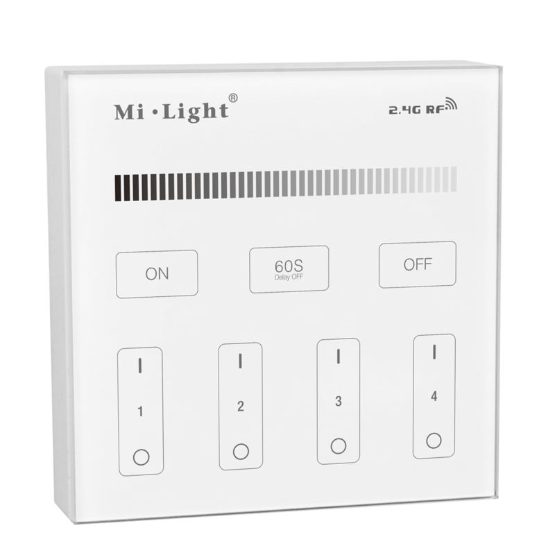 Milight 4-zone een kleur afstandsbediening paneel touch stroom