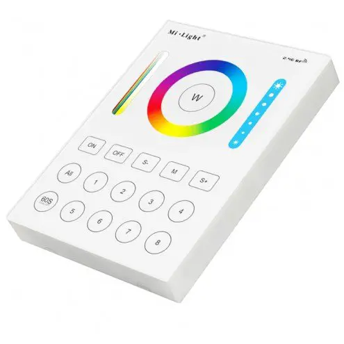 Milight 8-zone Touch Panel RF voor alle kleuren op batterij of stroom