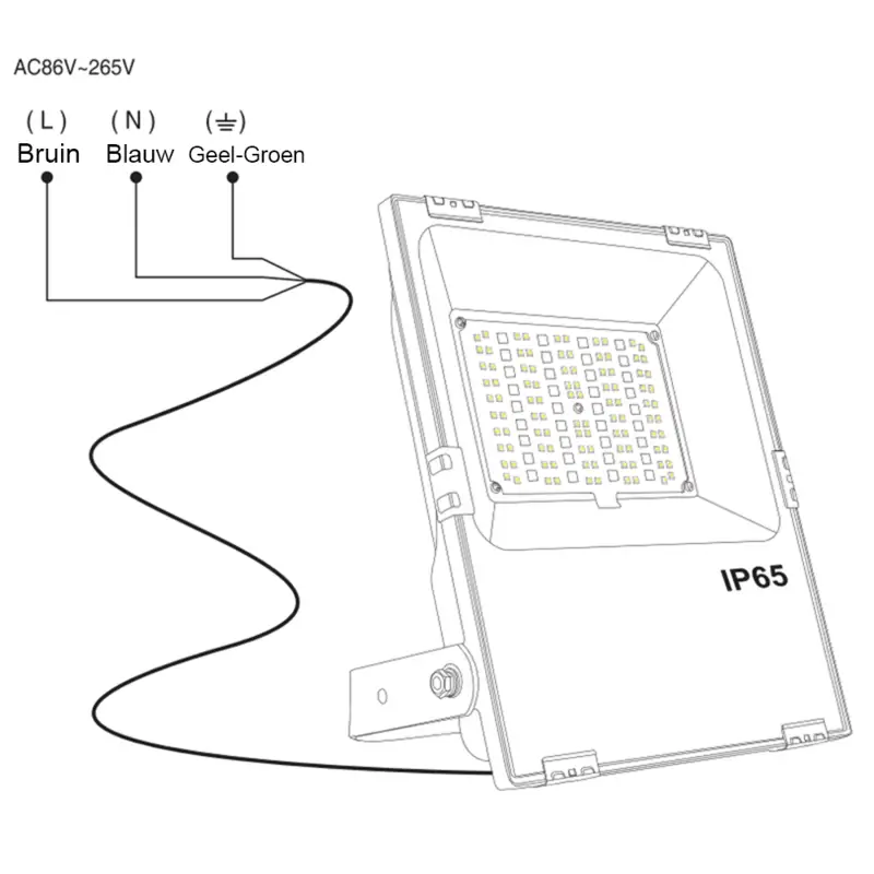 Milight RGBWW led Schijnwerper bouwlamp 10 Watt IP65 7