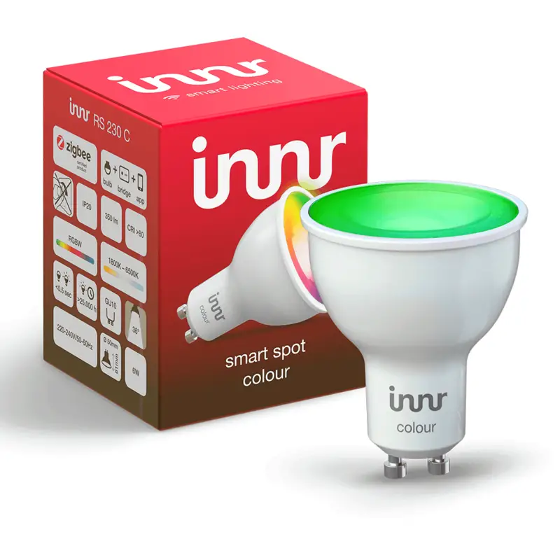 Slimme Innr LED spots met GU10 fitting White and Color bedienen via Hue app 5