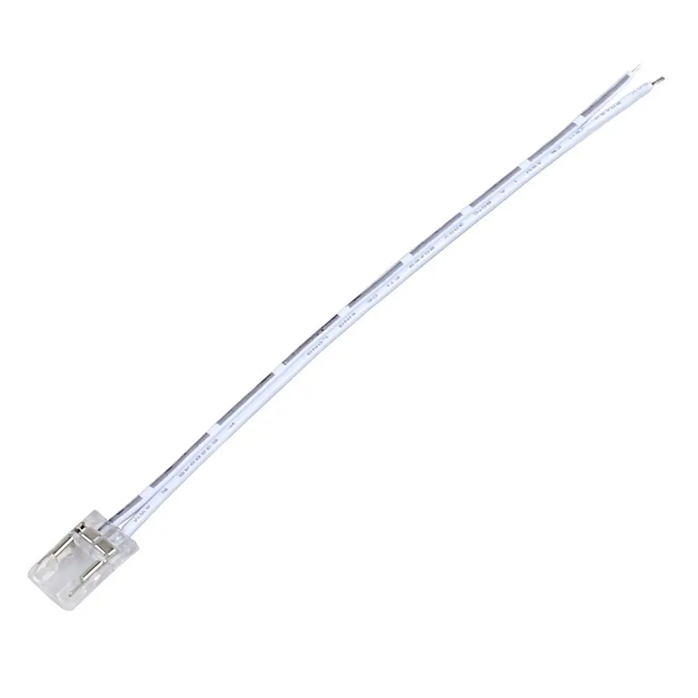 Koppelstuk tussen strip en kabel - COB Basic ledstrip 8 mm - solderen niet nodig