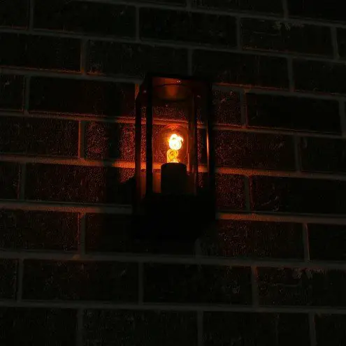 Moderne zwarte wandlamp voor buiten Glazen design Met E27 Milight led lamp 5