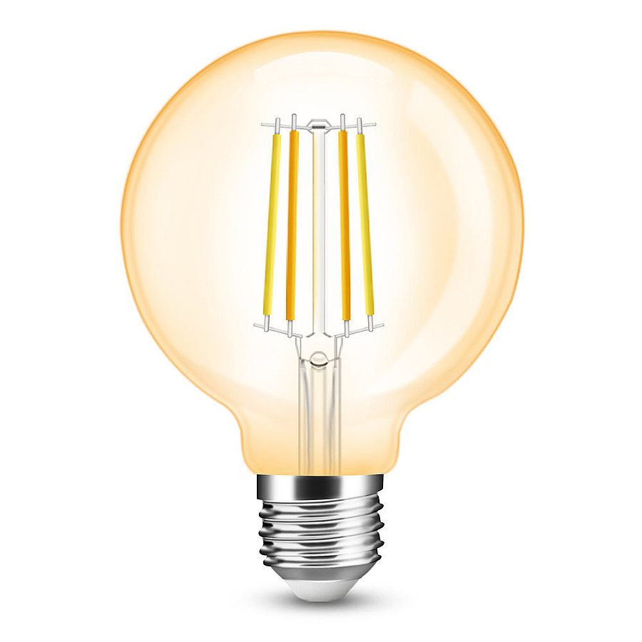 Slimme filament LED lamp van Milight - Dual white 7W E27 fitting - G95 model colored