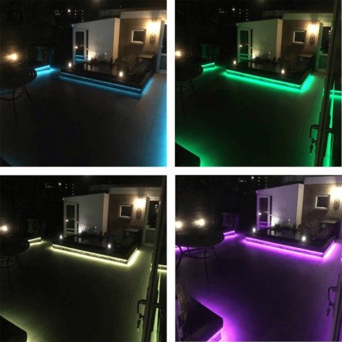 17 meter RGB led strip voor buiten complete set 4