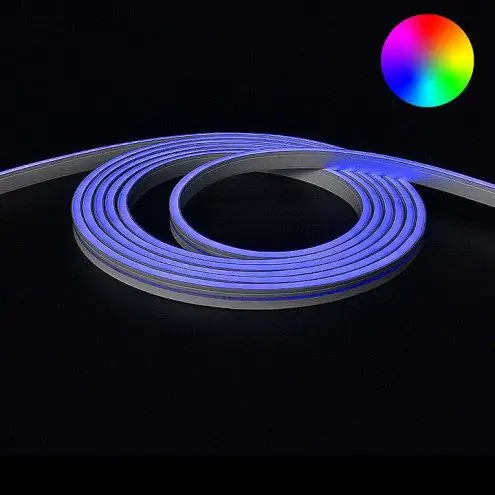 5 meter Neon Led Flex RGB Midi Recht - losse strip