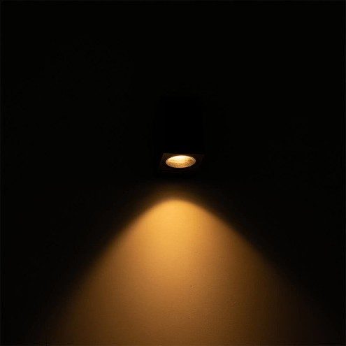 Antraciete wandlamp voor buiten met Zigbee GU10 spot Rechte kantelbare downlight 5