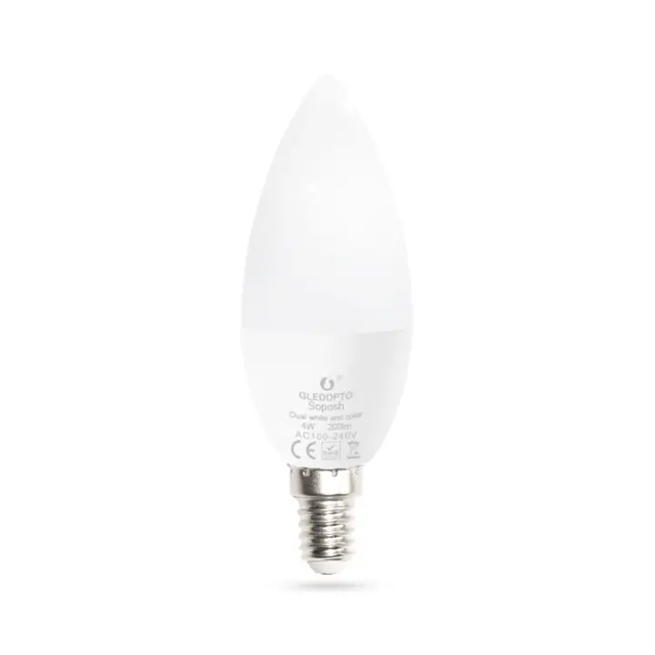 Hue compatible LED lamp RGBWW 4W E14 fitting Zigbee Gledopto 4