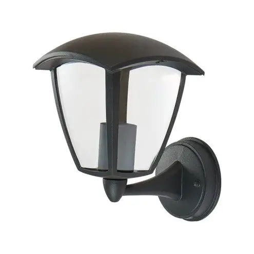 Klassieke zwarte wandlamp voor buiten met E27 Zigbee filament led lamp laag 4 1