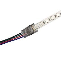 Koppelstuk tussen strip en kabel - RGB pro ledstrip IP20 - solderen niet nodig