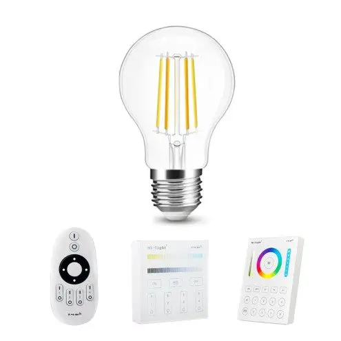Milight Dual White smart filament lamp 7W E27 fitting - A60 model - Met afstandsbediening