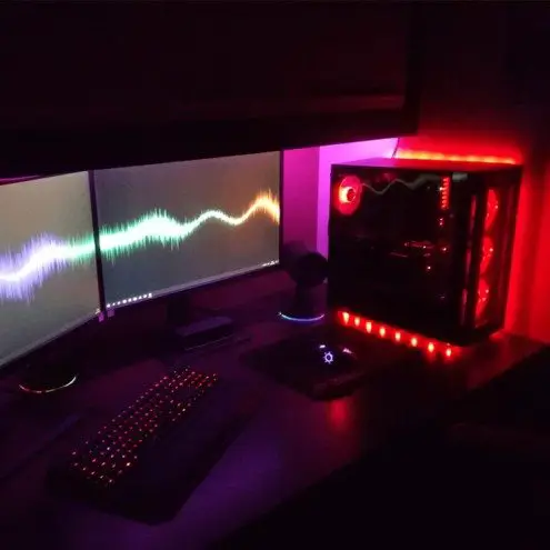 PC led strip set 2 meter RGB Premium 4