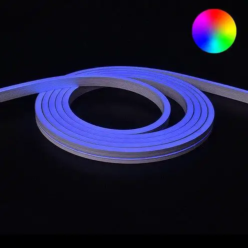 RGB Neon Led Flex maxi recht 10 meter - losse strip