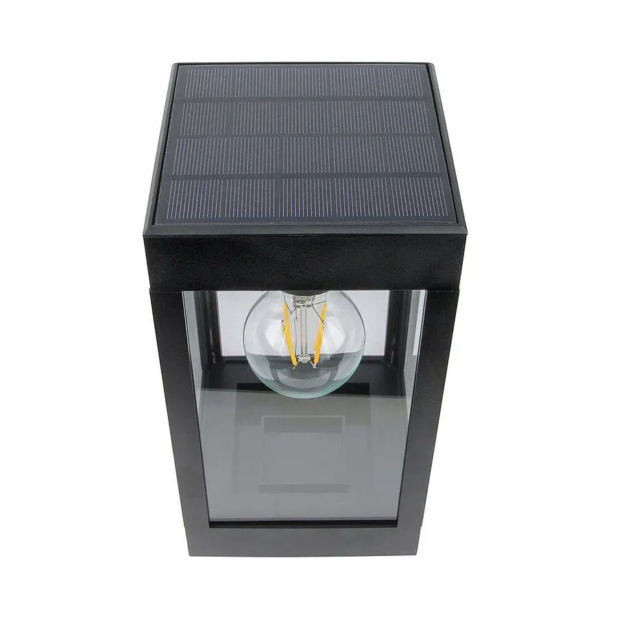 Solar staande lamp Cube op zonne energie Warm wit filament 6