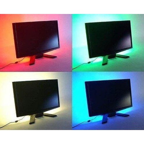 TV led strip set met 2 RGB strips voor TVs 60 inch 4