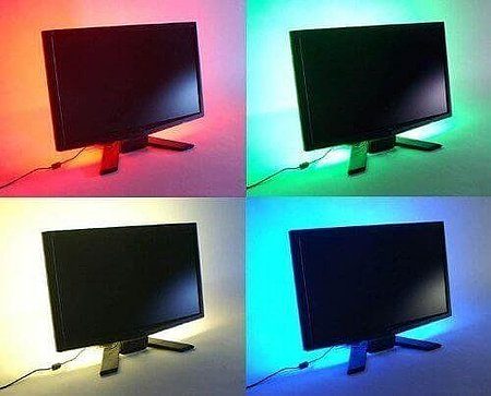 TV led strip set met 2 RGB strips voor TVs 60 inch 4