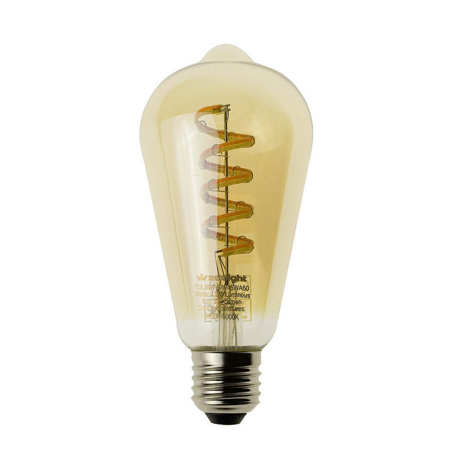 Tuya slimme led filament lamp goud - E27 fitting Edison - Dual White
