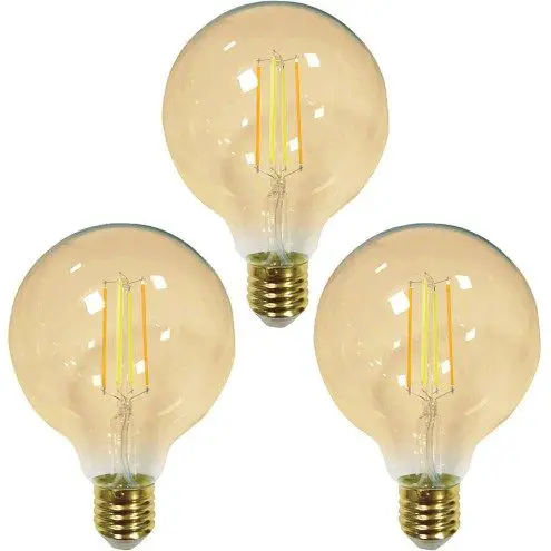 Zigbee LED filament lamp Dual White 7W E27 fitting amberkleurig - Hue alternatief LED lamp - Voordeelset van 3