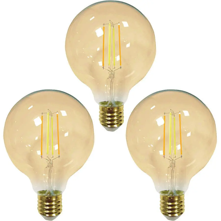 Zigbee LED filament lamp Dual White 7W E27 fitting amberkleurig - Hue alternatief LED lamp - Voordeelset van 3