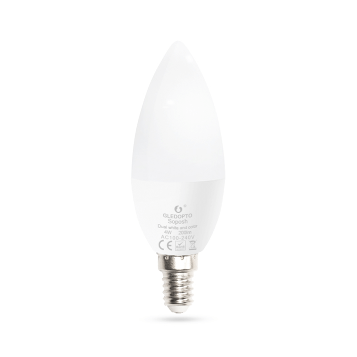 Zigbee LED lamp RGBWW 4W E14 fitting Hue alternatief LED lamp 4