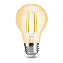 Slimme filament Zigbee LED lamp - Dual white 7W E27 fitting - A60 model colored